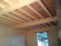 tetto in legno massiccio dal dentro